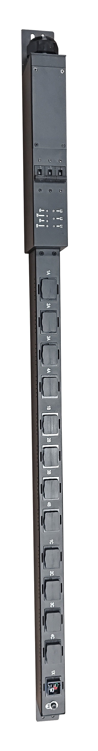 PA45 12-Port Basic PDU with main breaker for Antbox