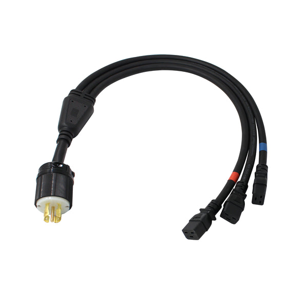 POWER CORD L22-30P TO 3xC19